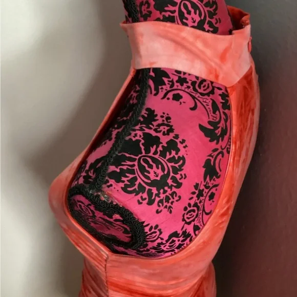 Tie-Dye Halter Mini Dress in Coral M - Picture 8 of 16